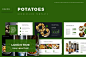 美食餐饮料理市场调研报告幻灯片PPT模版Potatoes Google Slides Template插图