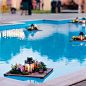 Make Them Float - If you're lucky enough to enjoy a pool or water feature in your outdoor space, add an element of surprise to your next gathering with floating lights. Store-bought, toss-in options are a quick and easy way to add glam, but for a truly re