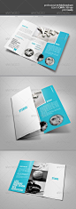 Clean Tri-Fold Brochure - Corporate Brochures@北坤人素材