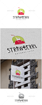 草莓的标志——食品标志模板Strawberry Logo - Food Logo Templates农业,饮食,食物,新鲜,水果,健康,汁,有机食品,植物,餐厅,好吃 agriculture, diet, food, fresh, fruit, healthy, juice, organic, plant, restaurant, tasty