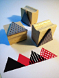 triangle rubber stamps from www.citoyennes.et...