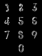 Numbers : A set of technical but simple numerals 0-9. Created in with a minimal monochrome approach. 