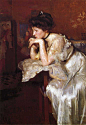 Edmund Charles Tarbell 美国印象派画家（1862年- 1938年）2 - 守着肉骨头的狗 - 坚守着守望的博客