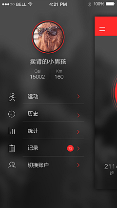 Tancy冰溪采集到APP.侧边栏ˇ