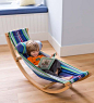 Kids Rocking Hammock $89. I wish I knew how to make the bent wood part of this, otherwise, it's a really easy DIY I bet.: 