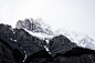 snow, landscape, mountains