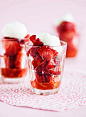 草莓,果汁冰糕