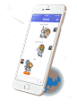 Link app Astronaut 32 stickers set : Stickers set for Link messenger app by IGG. The stickers is made by 32 different emotions.