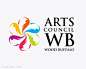 标志说明：伍德布法罗艺术委员会logo设计欣赏。