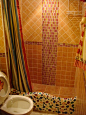 风格多样的美貌淋浴房 大家秀出来~~ p2更新 挡水的类型和安装 装修材料 篱笆论坛