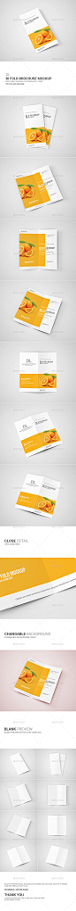 DL Bi-Fold Brochure Mockup - Brochures Print