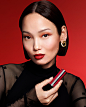 Photo by Givenchy Beauty on February 08, 2024. May be an image of 1 person, makeup, lipstick, cosmetics and text.