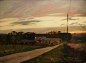 Saatchi Online Artist: RUPERT CORDEUX; Oil, Painting "Warwickshire Farm"