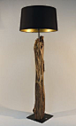 OOAK Handmade Floor lamp Art wooden stand drum by DyankoffShop. I would like to make something like this.