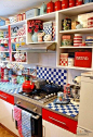 色彩斑斓的小厨房装修效果图大全2012图片