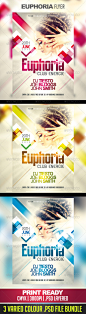 Euphoria Nightclub/Party Flyer - Clubs & Parties Events