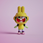 3D cartoon Cartoons Character design  cute Digital Art  funny kids Procreate