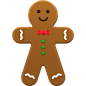 ginger man-angle-1 - 20款圣诞节3D图标合集素材下载 Christmas 3D Icon Set .C4D .figma