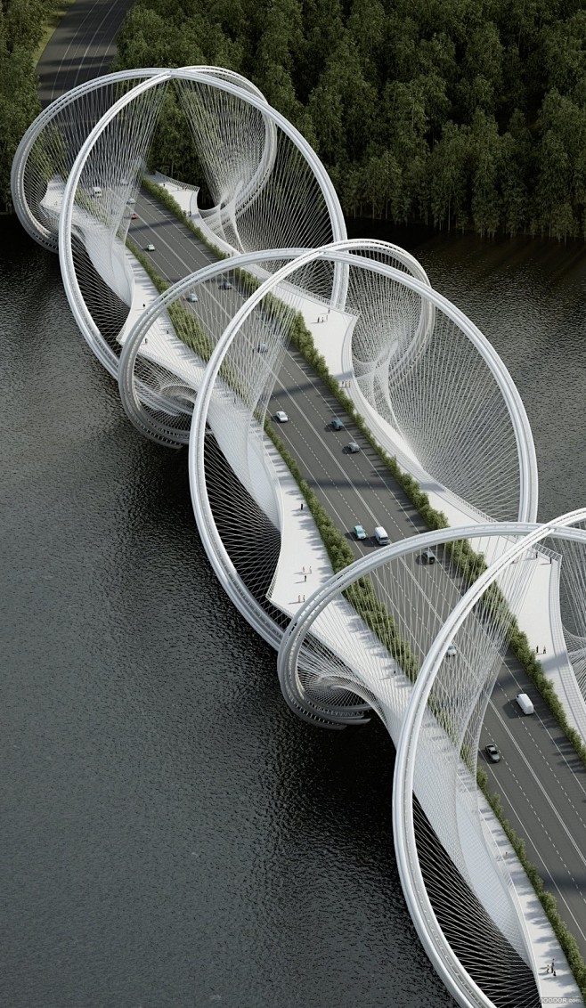 五环廊桥-北京冬奥会景观桥设计-pend...