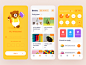 The first part of the ROSEN Learning Reader app home page sign in mobile app design illustration learning english list card membership card calendar report welcome page icon design leaderboard education glossary books animal app