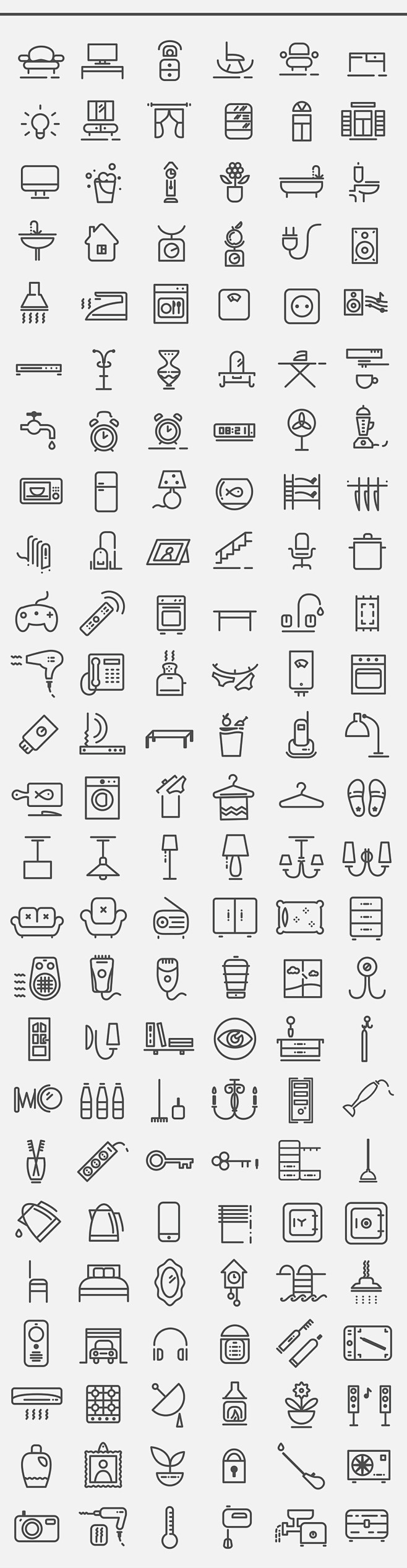 Home icon set, 150+1...