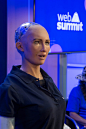 Sofia, the front line AI, in the race to create the first self thinking, walking and talking Artificial Intelligence Entity "online". (Photo Credit: Hermann Rohr for the Vision Times)