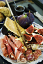 Prosciutto, cheese, and figs