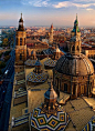 Basilica del Pilar - Zaragoza, Spain | by Mabelle Imossi | via travelingcolors