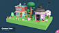 Cartoon Town - Low Poly Assets by ricimi : Cartoon Town is a customizable, mobile-friendly low-poly asset containing many elements that can be used to create a town with a nice cartoon style. 

Tileable floor and roads. Demo scenes and animations included