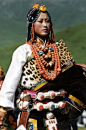 Tibetan woman in traditional dress