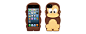 预订美国 可爱卡通动物造型 大象/猴子 iphone5 手机壳 保护套