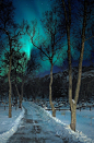 In old times, the Vikings believed that the Aurora Borealis was light glinting off the armor of the Valkyries.