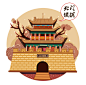 The Great Wall series illustration : 八达岭长城旅游纪念品插画系列