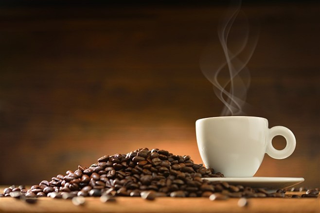 咖啡与咖啡豆素材