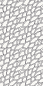 创意手绘鱼鳞线条底纹 (4)