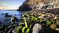 General 1920x1080 nature beach stone sea rocks cliff moss