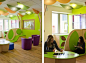 Teen waiting room in a hospital/clinic with colourful seating near London; picture 1 of 9 Pinned by Gail Zahtz: 