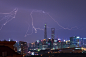 窗外的闪电 / illuminated by forked lightning | #上海# #魔都# #城市# #小清新#