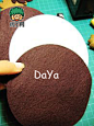 不织布蛋糕DIY：巧克力布艺蛋糕的做法-