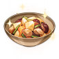 Konda Cuisine : Konda Cuisine is a food item that the player can cook. The recipe for Konda Cuisine is obtainable from Madarame Hyakubei for reaching Reputation Level 1 in Inazuma. Depending on the quality, Konda Cuisine revives and restores 900/1,200/1,5