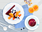 My lazy breakfast time fruit illustration vector art tasty flat design delicious quiet clean illustrator vector food coffee blueberry tea oranges cake breakfast beautiful afternoon tea afternoon