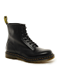 【英国代购】 Dr Martens 黑色个性独特8孔系带高腰男靴