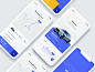 CarApp - First Sketch App blue mobile app ux ui