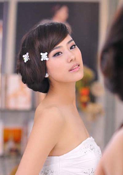韩式甜美的新娘发型 - 韩式甜美的新娘发...