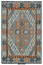 现代美式风格灰色几何图形地毯贴图