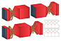 异型包装盒礼品盒礼品袋结构图刀模线纸盒造型包装设计AI/EPS素材-淘宝网
