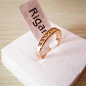 韩版钛钢玫瑰金18K镶嵌戒指简单指环戒子潮人个性中指指环女包邮-淘宝网