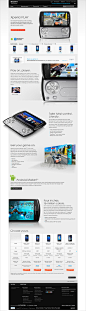 Sony Ericsson Landing Page on Web Design Served