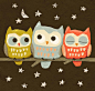 free downloadable owl calendar... the sweetest thing! #采集大赛# #小清新插画#
