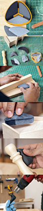 Sandables是一个可塑性打磨工具，它可以根据你的产品外观，制作出你想要的打磨形态。不存在浪费，不存在死角，加热即软冷却即硬。工业设计师必备工具！